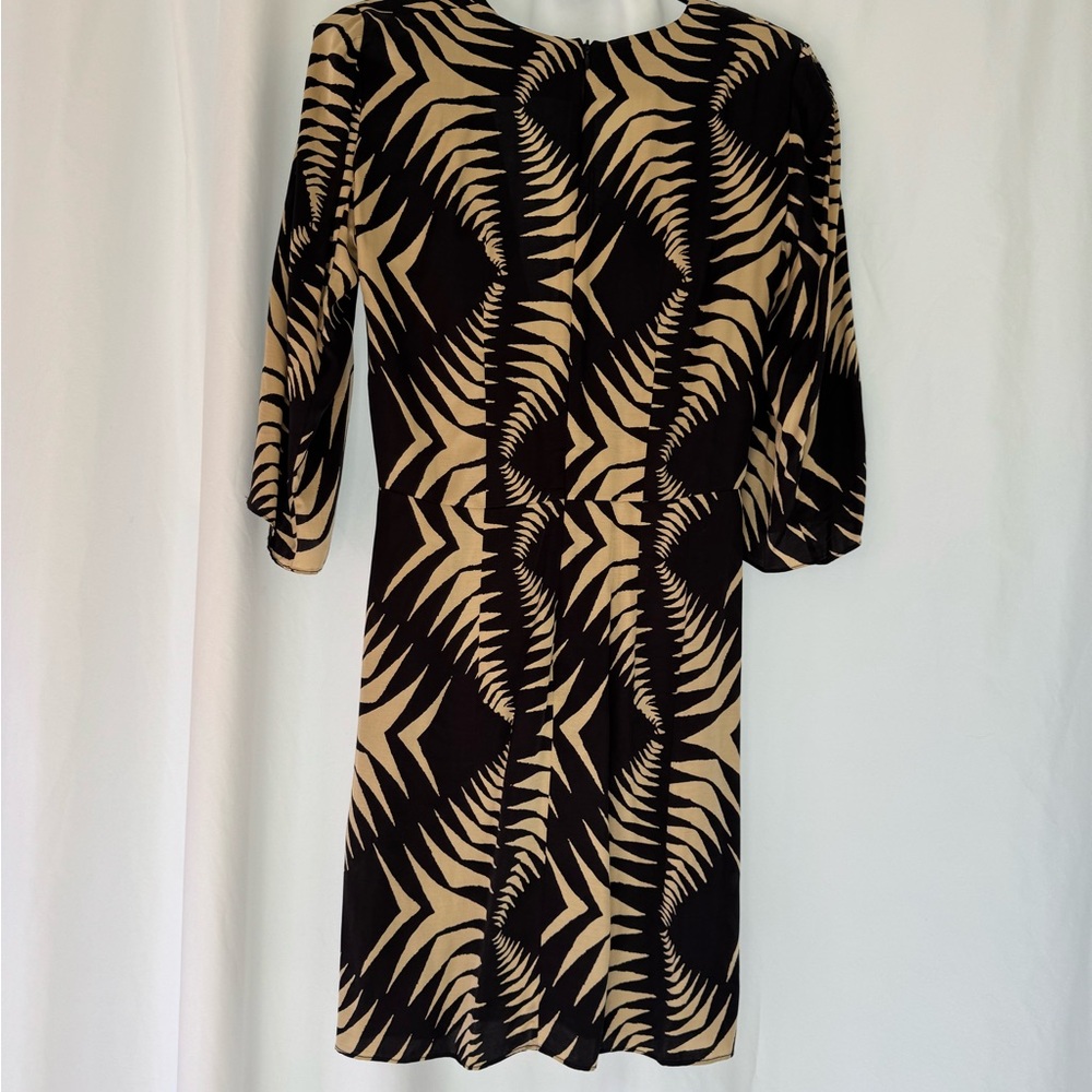 Ba&sh Zebra Print Dress in Black and Cream - Picture 3 of 4